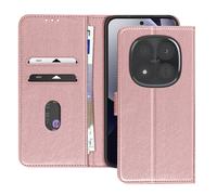 Étui Portefeuille Xiaomi Redmi Note 15 Pro Plus 5G Chesterfield Fonction Stand Rose