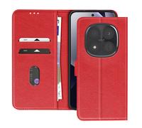 Étui Portefeuille Xiaomi Redmi Note 15 Pro Plus 5G Chesterfield Fonction Stand Rouge