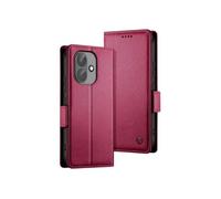 Etui Portefeuille Xiaomi Redmi Note 17 Pro Série Smart Book Support Eco-cuir Bordeaux