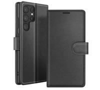 Étui Portefeuille - ZANAÉ - Samsung Galaxy S22 Ultra - Noir - Support Horizontal - Aimanté