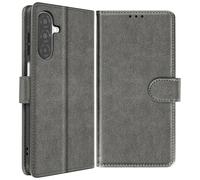 Étui Portfeuille pour Galaxy A26 Série Chesterfield avec Fonction Support Gris