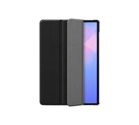 Etui portfolio - JUSTIN - Galaxy Tab S10+/S9+/S9 FE+ - Noir - Cuir PU & dos PC - Protection anti-chocs
