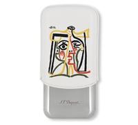 etui pour 3 cigares st dupont picasso blanc et chrome