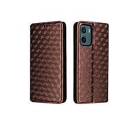 Etui Pour 4G Motorola Moto G05 Titulaire De Fentes Pour Cartes Cuir PU Portefeuille Motif 3D Fermeture Magnétique null Marron