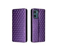 Etui Pour 4G Motorola Moto G05 Titulaire De Fentes Pour Cartes Cuir PU Portefeuille Motif 3D Fermeture Magnétique null Violet