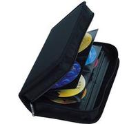 T'nB - Rangement CD DVD, Mallette 96 Disques Anti-Chocs avec Poignée | 96 CD, 24 Planches de 4 Pochettes PP Anti-Rayures, Index de Classement, Fermeture Zippée, Nylon Résistant, Noir
