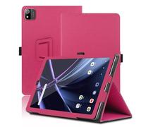 Étui pour Acer Iconia Tab A11 11 Pouces, Acer Iconia Tab A11-11-A921 Coque Tablette, Housse de Protection avec Support Pliable, Porte-Crayon et Dragonne, Protection Totale. (Rouge)