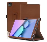 Étui pour Acer Iconia Tab V12-11M 12 Pouces, Acer Iconia Tab V12-11M Coque Tablette, Housse de Protection avec Support Pliable, Porte-Crayon et Dragonne, Protection Totale. (Marron)