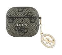 CG Mobile Guess 4G Strass Charm Case pour AirPods 4 (Marron)