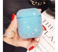 Étui pour Airpods Apple - Pierres Swarovski - Housse de protection - Compatible avec les Airpods 1/2 - Bleu