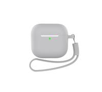 Étui pour AirPods avec porte-clés et accessoires Grey AirPods 4 plats
