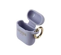 Coque GUESS AirPods Silicone pailletée Violet