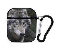Étui pour Airpods Loup Airpod Hard Case Cover Étuis pour Écouteurs pour Apple Airpods1 Airpods2