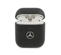 Étui pour AirPods - Mercedes-Benz - Noir - Cuir naturel - Résistant aux rayures - Ajustement parfait