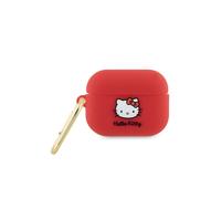 Étui pour AirPods Pro 2 Hello Kitty en silicone 3D fuchsia