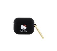Étui pour AirPods Pro Hello Kitty en silicone 3D noir