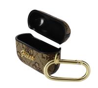 Étui pour AirPods Pro Rigide Design avec Logo en relief Guess Marron