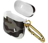 Étui Apple Pods Silicone Semi-rigide Design Camouflage Guess - Gris