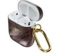 Étui pour AirPods Silicone Semi-rigide Motif Marbre Guess Noir G