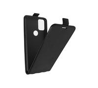 Étui pour Alcatel 3X Clapet Vertical Porte-carte Effet Lisse Noir
