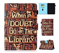 Étui pour Amazon Kindle Paperwhite 12 3 4, 2012-2018 (6 Pouces) Tablette PU Cuir Flip Coque avec Built Stand et Magnétique Fermeture Protection Cas Housse en Cuir，Bibliothèque