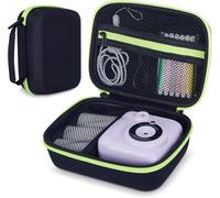 Etui pour Appareil Photo Adapté pour CAMCLID/HiMont/ASTGMI/Dylanto/GREENKINDER/Gofunly Appareil Photo Instantané Enfant,E¿tui Re¿sistant aux Chocs avec Dragonne-étui Uniquement (Noir)