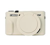 Étui pour appareil photo Canon PowerShot G7X Mark II, Easy Hood G7X2 avec bouchon d'objectif - Léger et souple - Beige
