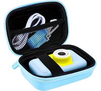 Étui pour Appareil Photo Compact Enfants Compatible avec ASTGMI/Gofunly/ZHUTA/Yokiss/HiMont/Hangrui/MJUM/HOOMOON,Enfant PâQues Anniversaire Cadeaux (étui Uniquement) Bleu