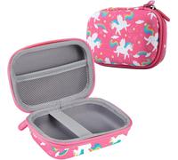 Étui pour appareil photo compact pour enfants Compatible avec YunLone/Vannico/GlobalCrown/Gofunly/Voltenick,enfants Pâques cadeau & anniversaire(étui uniquement) Licorne rose