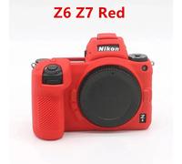 Étui pour appareil photo en caoutchouc de silicone souple pour Nikon,housse pour appareil photo reflex numérique,Z50,Z6,Z7,Z6II,Z7II,D5500,D5600,D7000,D7100,D7200,Dfemelle,D610,D75 - Type Z6 Z7 Red