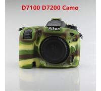 Étui pour appareil photo en caoutchouc de silicone souple pour Nikon,housse pour appareil photo reflex numérique,Z50,Z6,Z7,Z6II,Z7II,D5500,D5600,D7000,D7100,D7200,Dfemelle,D - Type D7100 D7200 Camo