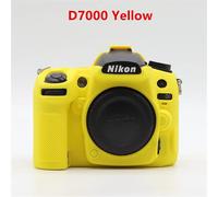 Étui pour appareil photo en caoutchouc de silicone souple pour Nikon,housse pour appareil photo reflex numérique,Z50,Z6,Z7,Z6II,Z7II,D5500,D5600,D7000,D7100,D7200,Dfemelle,D610, - Type D7000 Yellow