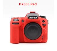 Étui pour appareil photo en caoutchouc de silicone souple pour Nikon,housse pour appareil photo reflex numérique,Z50,Z6,Z7,Z6II,Z7II,D5500,D5600,D7000,D7100,D7200,Dfemelle,D610,D75 - Type D7000 Red