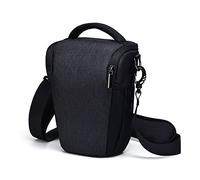 Étui pour Appareil Photo étanche et résistant aux Chocs - Sac Banane pour Appareil Photo Nikon D7500 avec Objectif Nikon AF-S DX NIKKOR 18-140 mm f/3.5-5.6G Ed VR, Noir