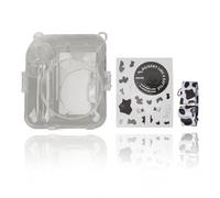 Étui pour Appareil Photo instantané pour Mini 12, étui de Protection pour Instant Mini 12, étui personnalisé avec Autocollants, Bandoulière Réglable Amovible, Cadeaux (Motif