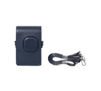 Étui pour appareil photo Instax Mini LiPlay+, housse en cuir PU avec bandoulière réglable, sac de protection souple rétro pour imprimante photo instantanée, accessoires d'appareil photo, bleu, Unisexe