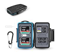 Étui pour appareil photo JJC MSD carte mémoire SD Carte CF Coque Portable Résistant à l'eau durable SD CF support Boîte de rangement pour Keeper 8 Sd+16 Msd+4 Cf