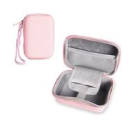 Étui pour Appareil Photo Numérique Compact,Compatible avec Canon Power Shot SX740 HS/G7X Mark III Mark II/Kodak Pixpro C1/Sony ZV-1/Panasonic Lumix TZ99,Sac Photo Rigide Portable En EVA étanche (Rose)