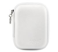 Étui pour appareil photo numérique compact de qualité - Coque rigide avec housse en mousse - Boîte de rangement pour appareil photo CCD - Convient pour Panasonic Sony Canon Fuji, blanc, Simplicité