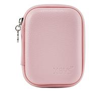 Étui pour appareil photo numérique compact de qualité - Coque rigide avec housse en mousse - Boîte de rangement pour appareil photo CCD - Convient pour Panasonic Sony Canon Fuji, rose, Simplicité