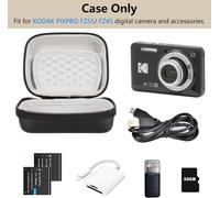 Étui Pour Appareil Photo Numérique Compatible Avec Kodak Pixpro Fz55 F45/Camkory/Canon Ixus 285 Hs/Vahoiald, Housse Pour Appareils Photo Compact Et Portable, Coque Imperméable En Eva (Noir)[Z775]