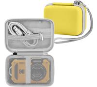 Étui pour Appareil Photo Numérique Etanche, Compatible avec Pixpro FZ55/Friendly Zoom FZ45/Yixinxin/WPZ2, Conception de Coque Dure EVA (étui Uniquement) Jaune