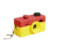 Étui pour Appareil Photo Numérique Porte-Clés Kodak Charmera - Coque de Protection Intégrale Moulage de Précision 1:1 avec Fermeture Magnétique, Boîtier Antichute en Plastique (Rouge-Jaune)