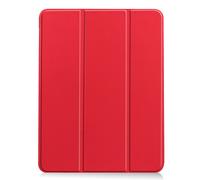 Lobwerk Étui de Protection avec Fonction Support pour Apple iPad Air 4 (4ème génération) A2072/A2316/A2324/A2325 10,9" 2020 Rouge