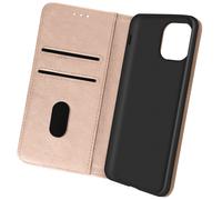 Étui pour Apple iPhone 13 Clapet Portefeuille Fonction Support Vidéo Rose Gold