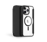 Etui Folio Renforcé iPhone 15 Pro Compatible MagSafe Noir - Garantie à vie Force Case - Neuf