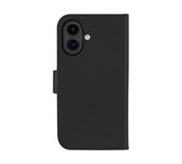 19twenty8 Coque folio magnétique MagSafe Lynge iPhone 16 cuir, fonction stand, noir