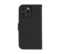 Etui pour iPhone 16 Pro Max Compatible MagSafe Folio 2 en 1 Modèle Lynge Noir