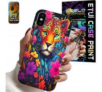 Étui Pour Apple Iphone Xs Max - Tiger Africa Safari Animals + Glass
