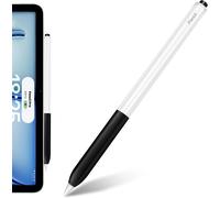 Étui Pour Apple Pencil 2e Génération Et Apple Pencil Pro, Étui En Silicone Pour Apple Pencil - Adsorption Magnétique/Charge Sans Fil/Fonction Double Tape/Design Ergonomique Blanc[Q1413]